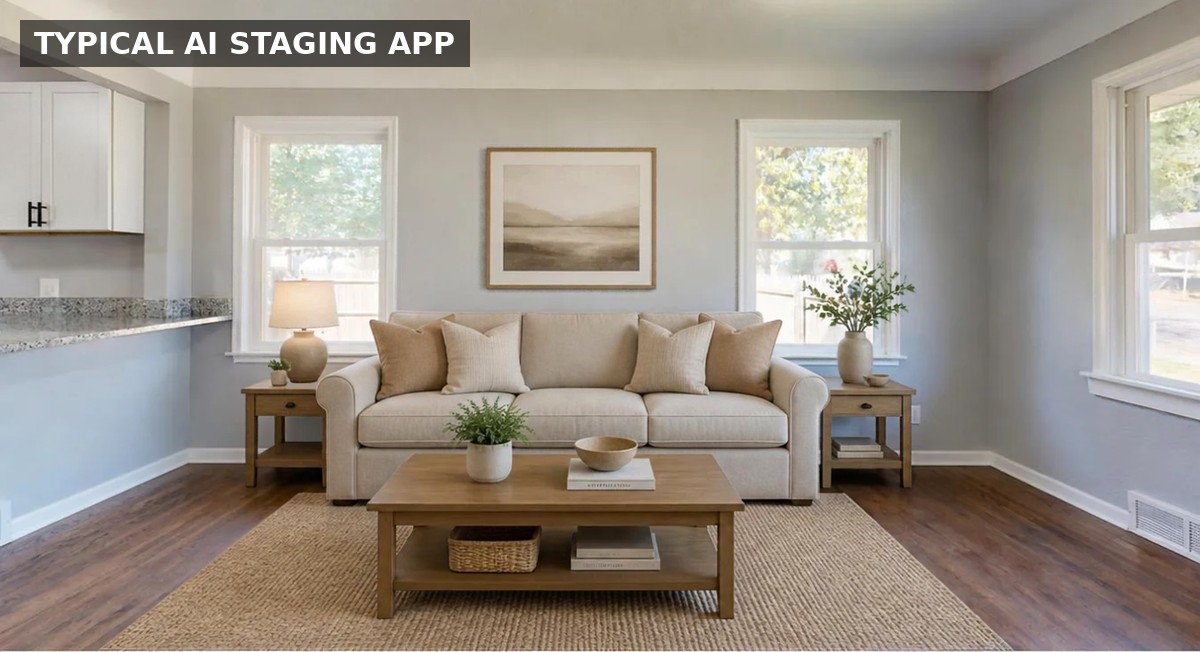 Typical AI staging app