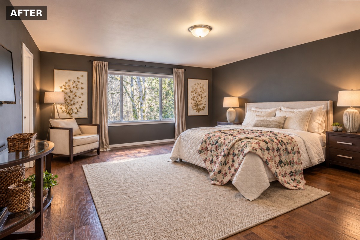 Bedroom after a room you'd want to wake up in