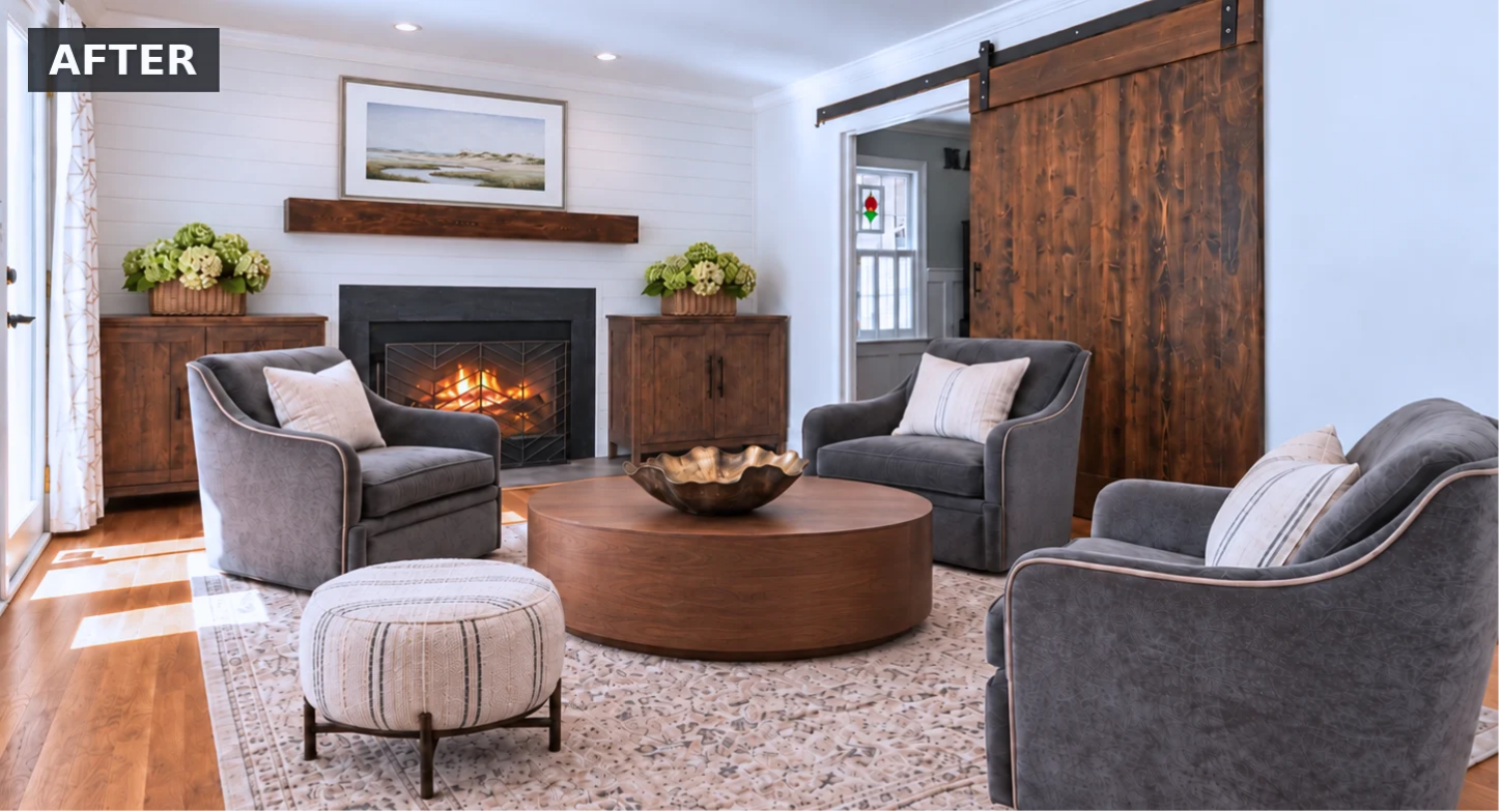The room has function and desirability