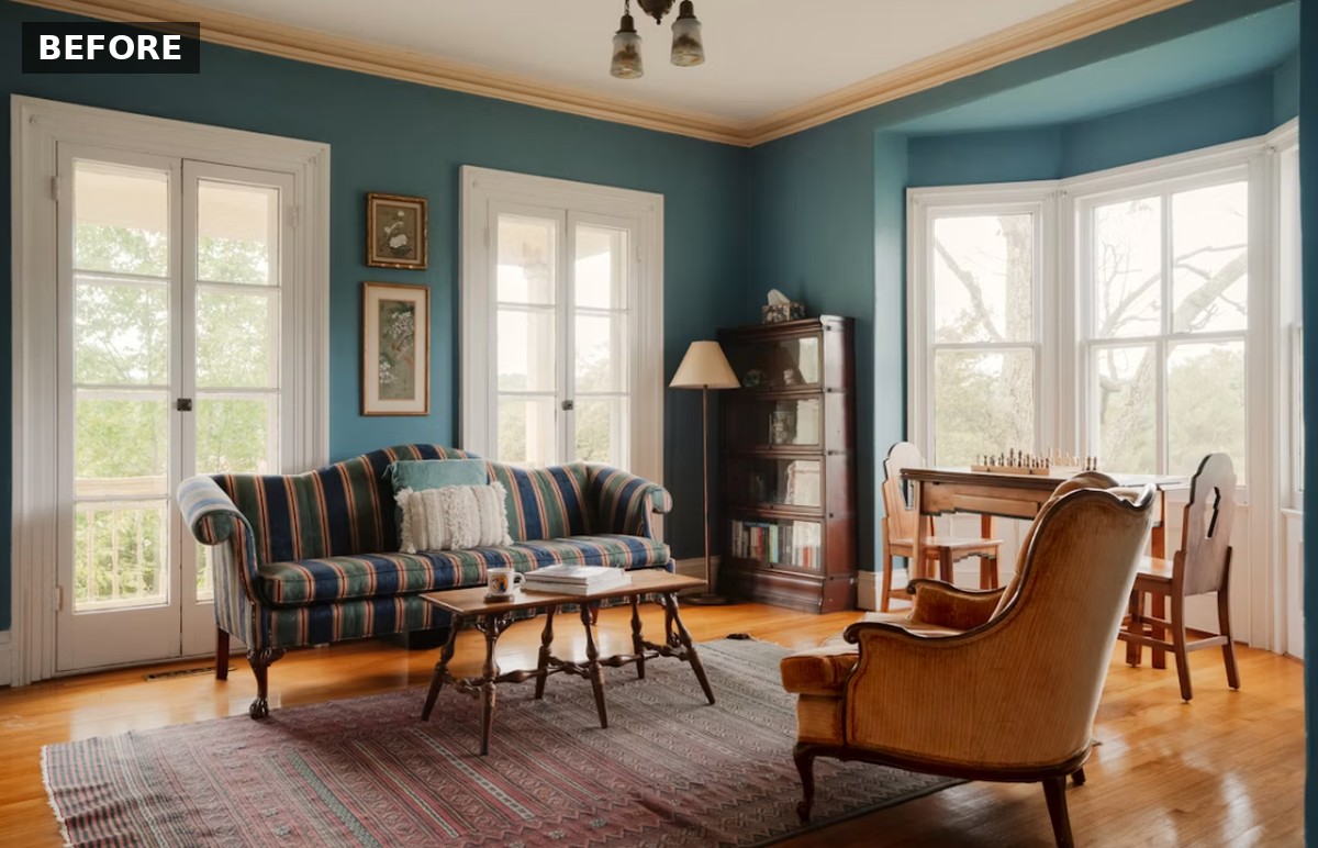 Living room before